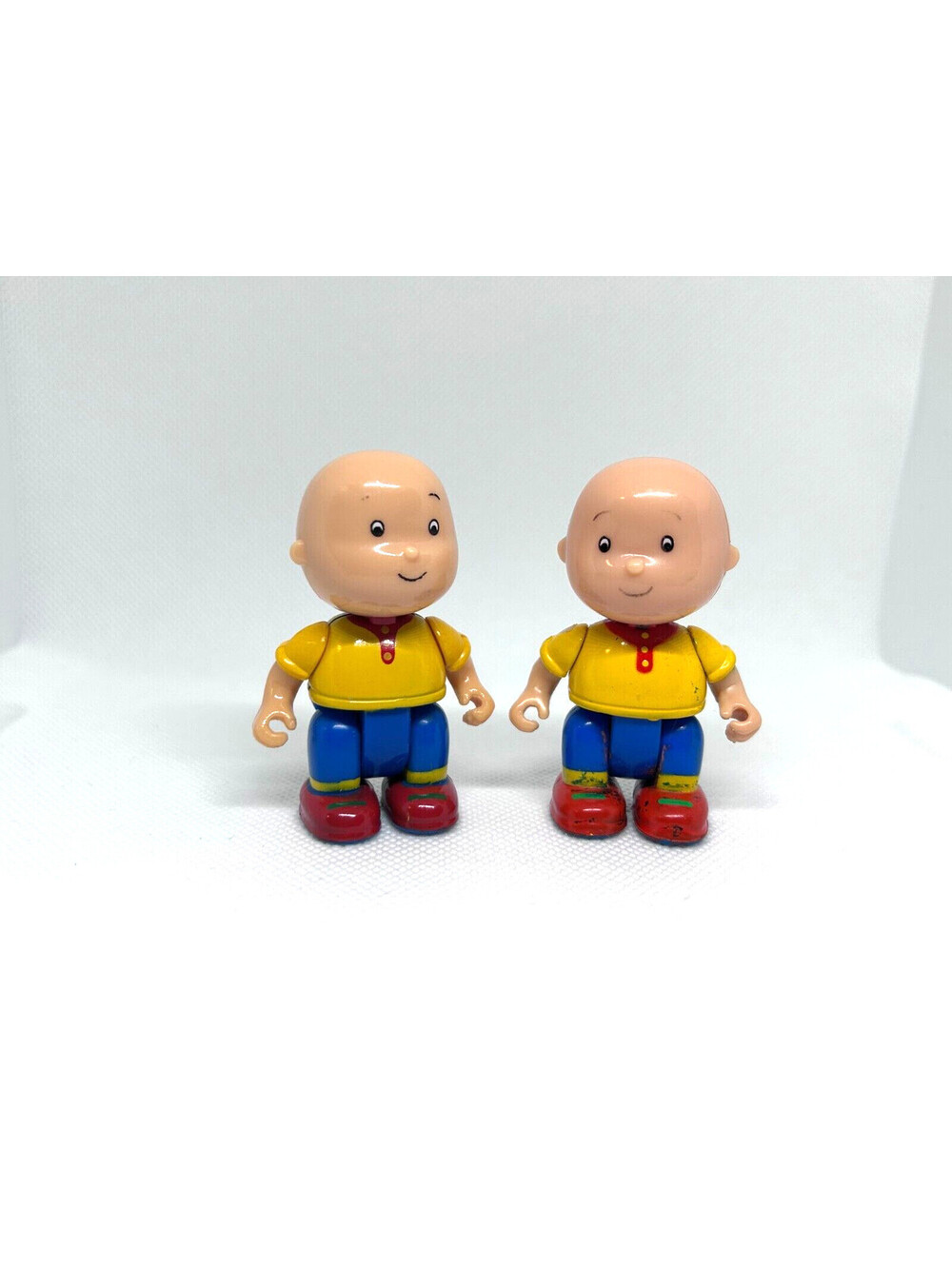 Lot of 2 Caillou Figures with Moveable and Poseable Arms and Legs - 2009